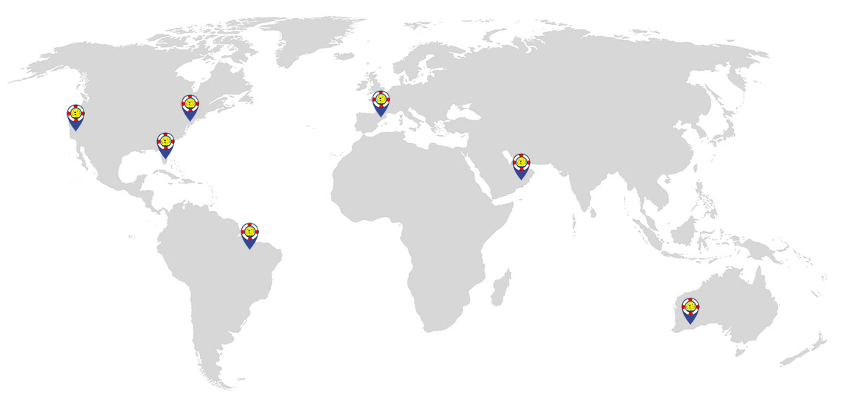 Swim School Franchise map